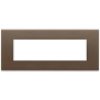 Placca 7M bronzo scuro spazzolato - Vimar 22657.12