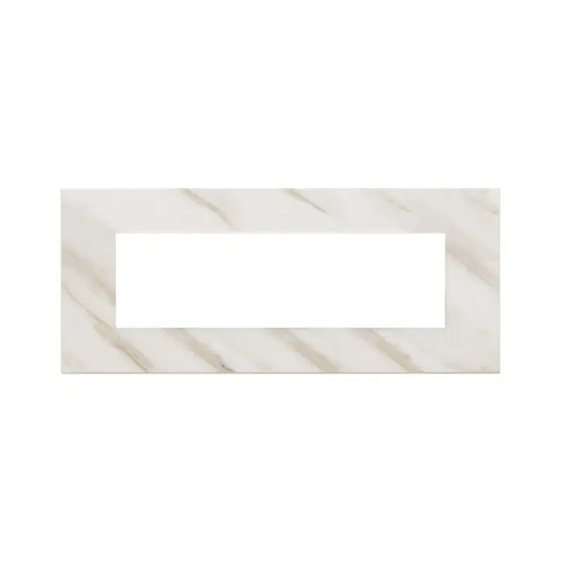 Placca 7M bianco Calacatta - Vimar 22657.51