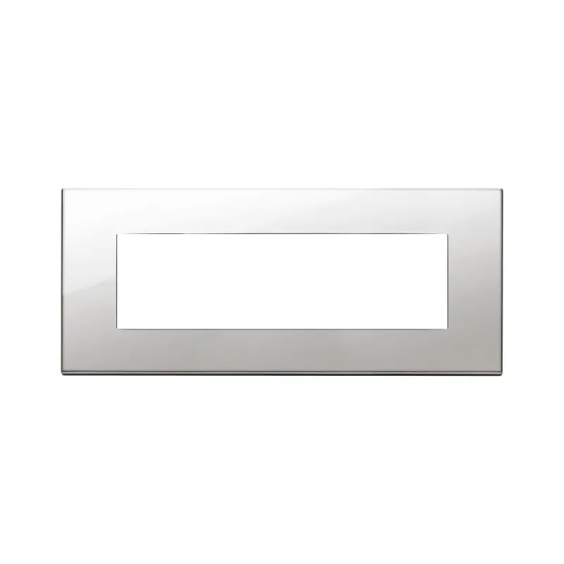 Placca 7M nichel - Vimar 22657.81