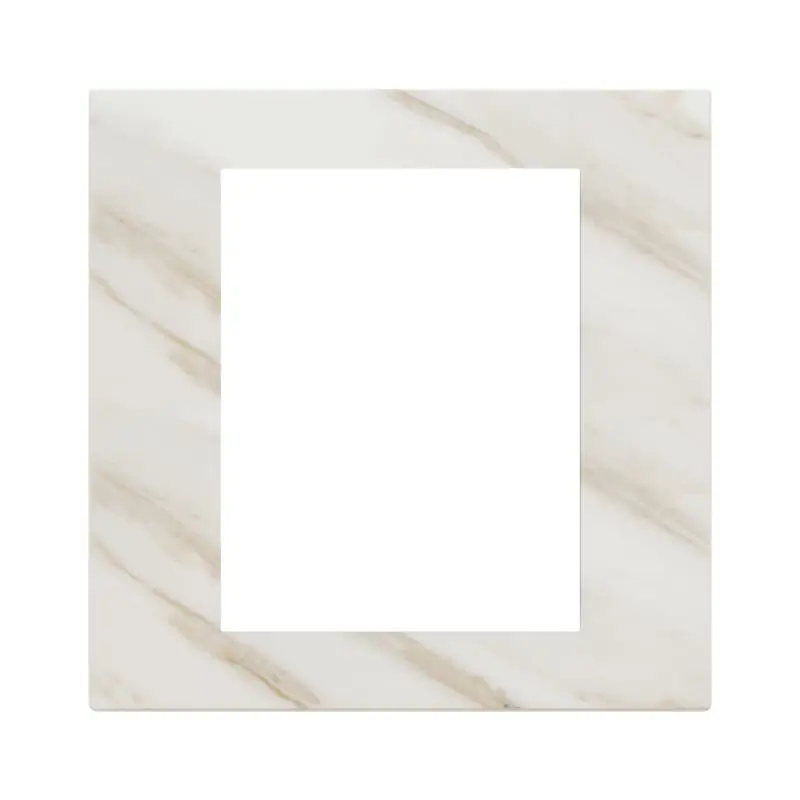 Placca 8M bianco Calacatta - Vimar 22668.51