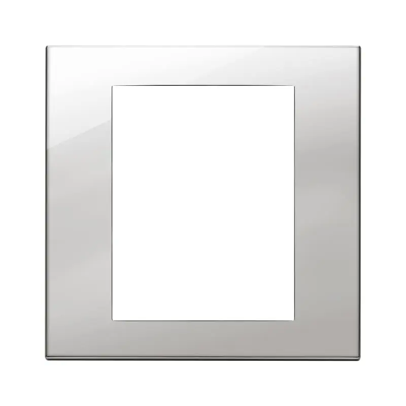 Placca 8M nichel - Vimar 22668.81