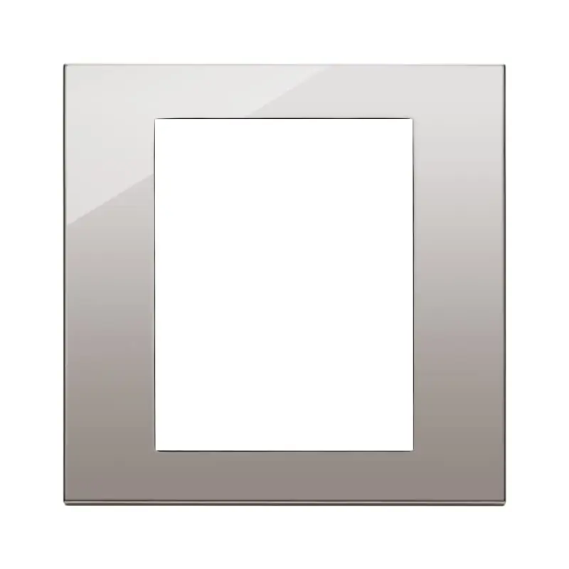 Placca 8M cromo nero - Vimar 22668.83