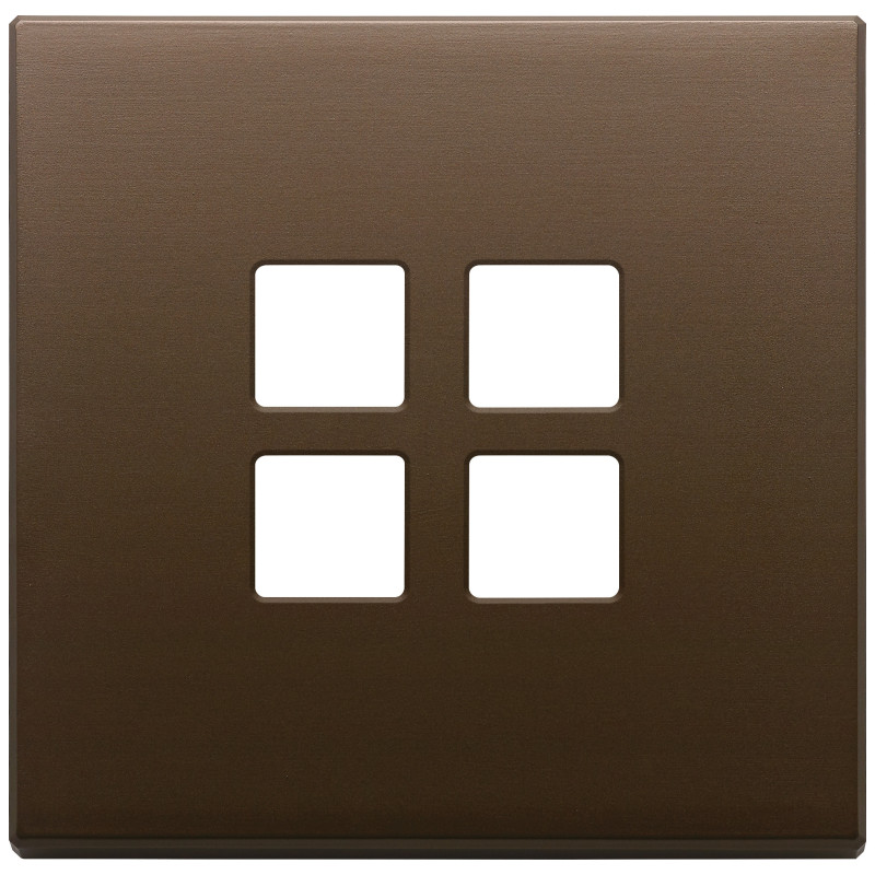 Placca 2Mx4 Flat bronzo scuro spazz. - Vimar 22692.12