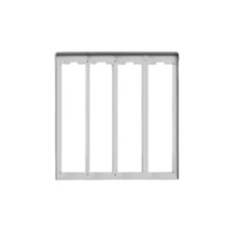 Cornice per 4 placche 3M alluminio - Vimar C334