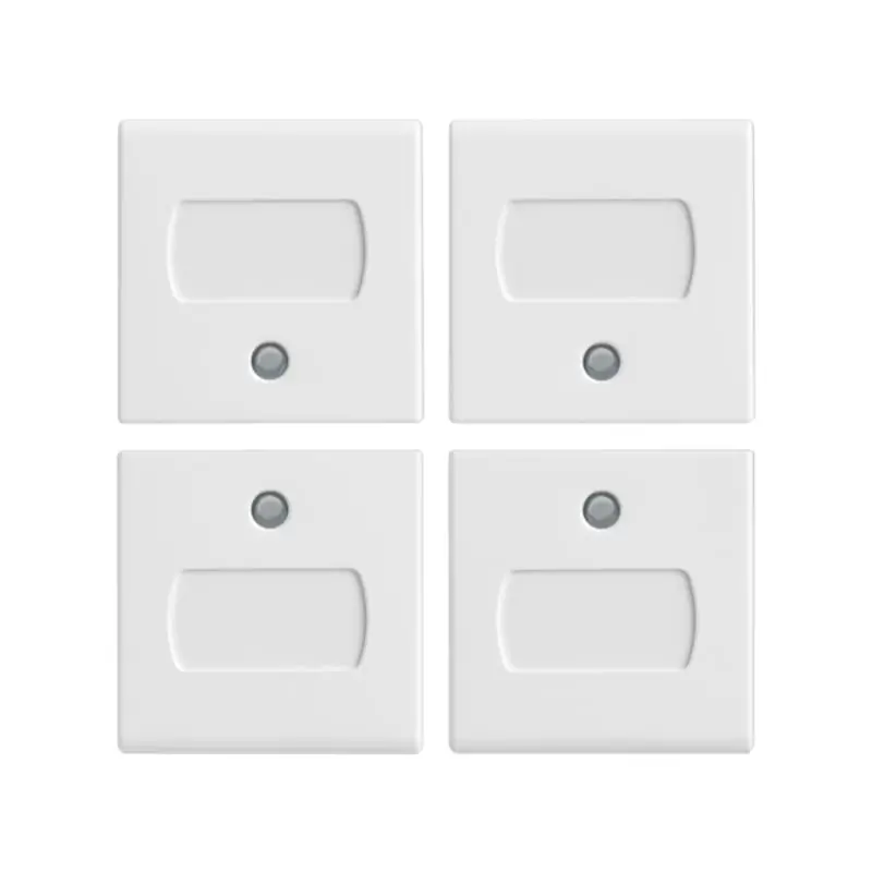 Quattro mezzi tasti 1M etichetta bianco - Vimar R14841.5