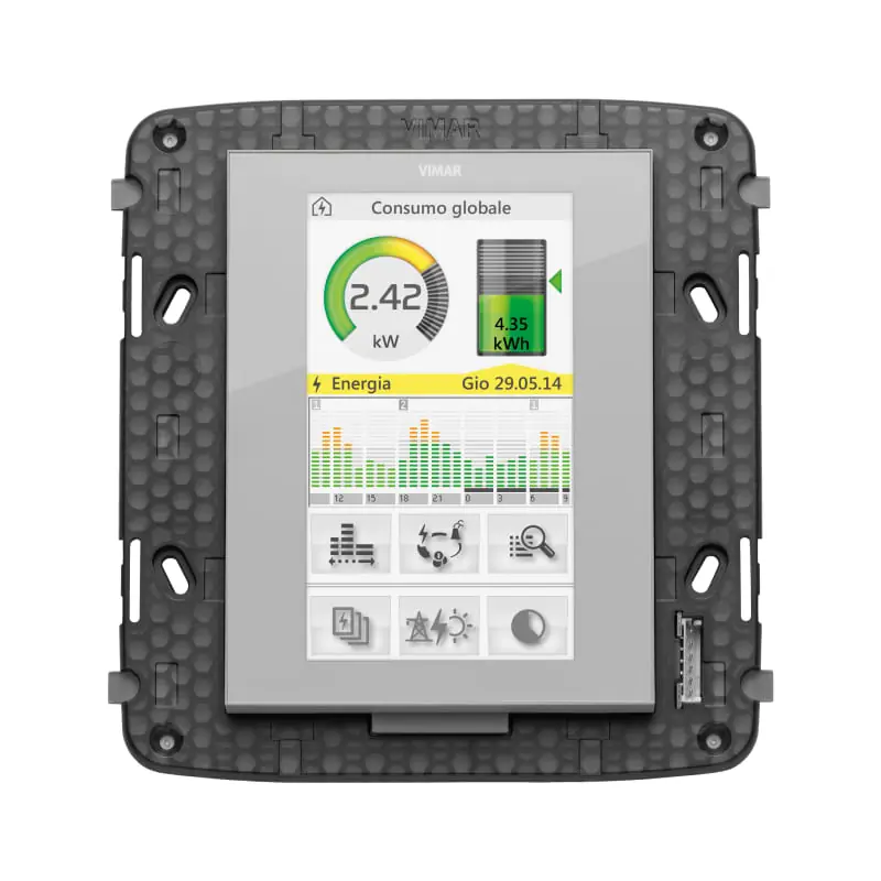 Touchscreen domotico 4,3 FullFlat neutro - Vimar R21511.1.BN