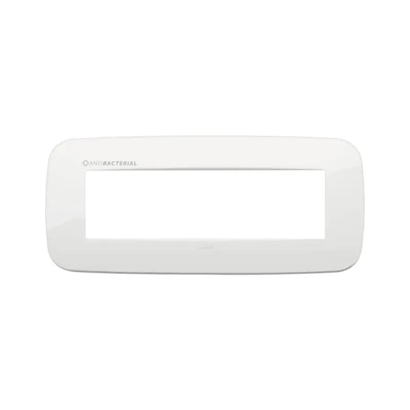 Placca Round 7M antibatterico bianco - Vimar 19687.AB.84