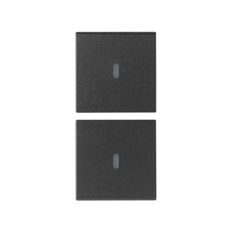 2 mezzi tasti 1M neutro pers.antibatt. g - Vimar 19751.AB