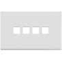 Placca 4Mx4 Flat bianco matt - Vimar 22684.4.01
