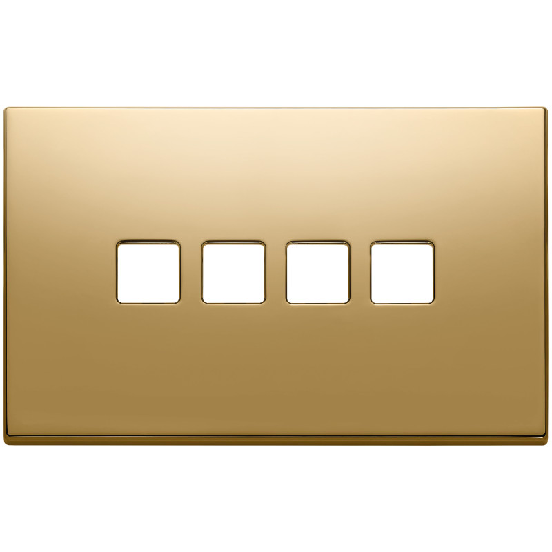 Placca 4Mx4 Flat oro - Vimar 22684.4.82