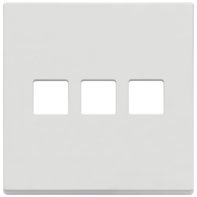 Placca 3Mx3 BS Flat bianco matt - Vimar 22685.3.01