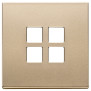 Placca 2Mx4 Flat oro satinato - Vimar 22692.88