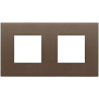 Placca 4M (2+2)int71 bronzo scuro spazz. - Vimar 22643.12