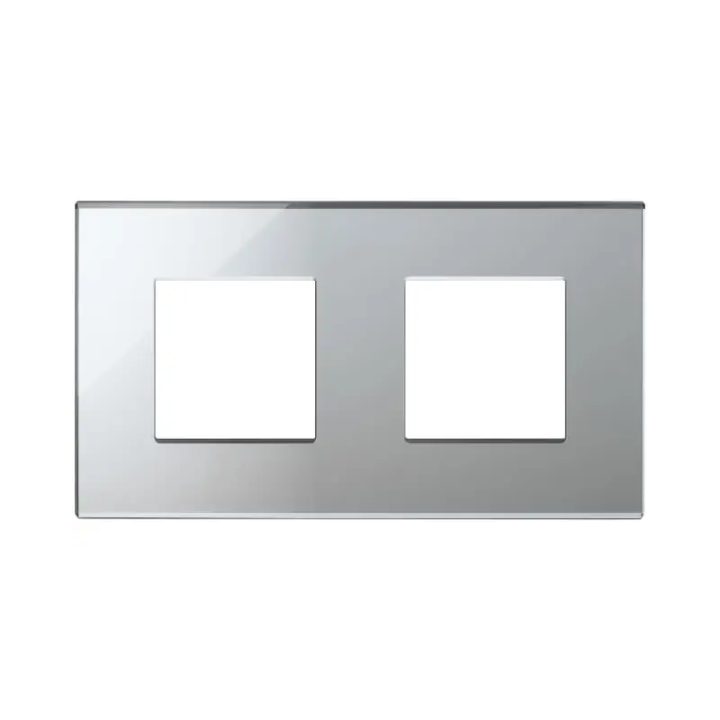 Placca 4M (2+2)int71 argento ghiaccio - Vimar 22643.75