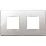 Placca 4M (2+2)int71 nichel - Vimar 22643.81