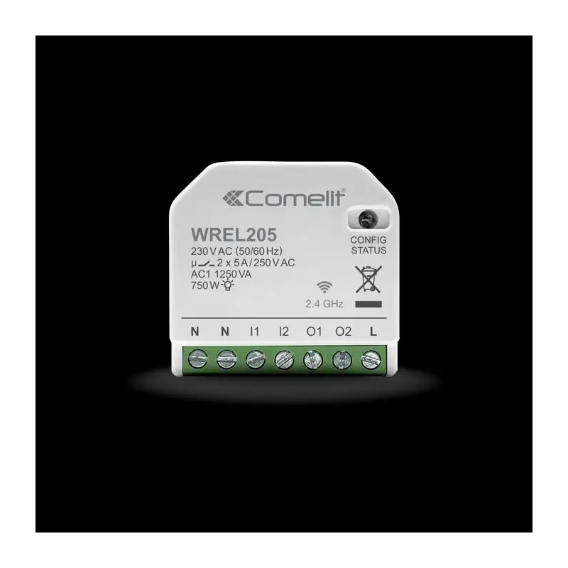 MODULO WI-FI GESTIONE LUCI 2 USCITE 5A - COMELIT WREL205
