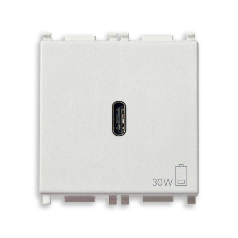 Alimentatore USB C PD 30W bianco - Vimar 14298