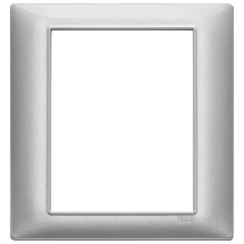 Placca 8M tecnopolimero Silver - Vimar 14668.27
