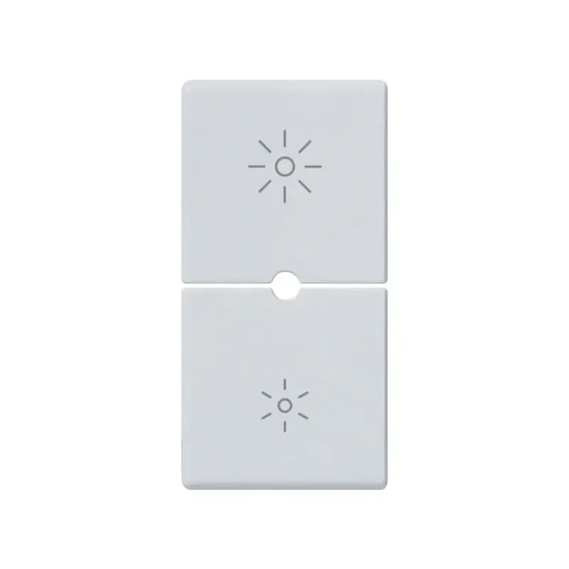 Due mezzi tasti 1M dimmer Silver - Vimar 14755.3.SL