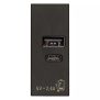 Alimentatore USB A+C 5V 2,4A nero - Vimar 30292.ACG