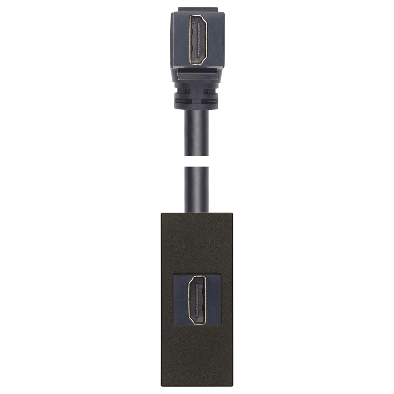 Presa HDMI con cavo a 90? nero - Vimar 30346.HG