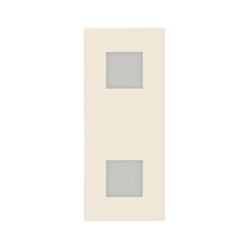 Doppia spia diffusore neutro canapa - Vimar 30388.C