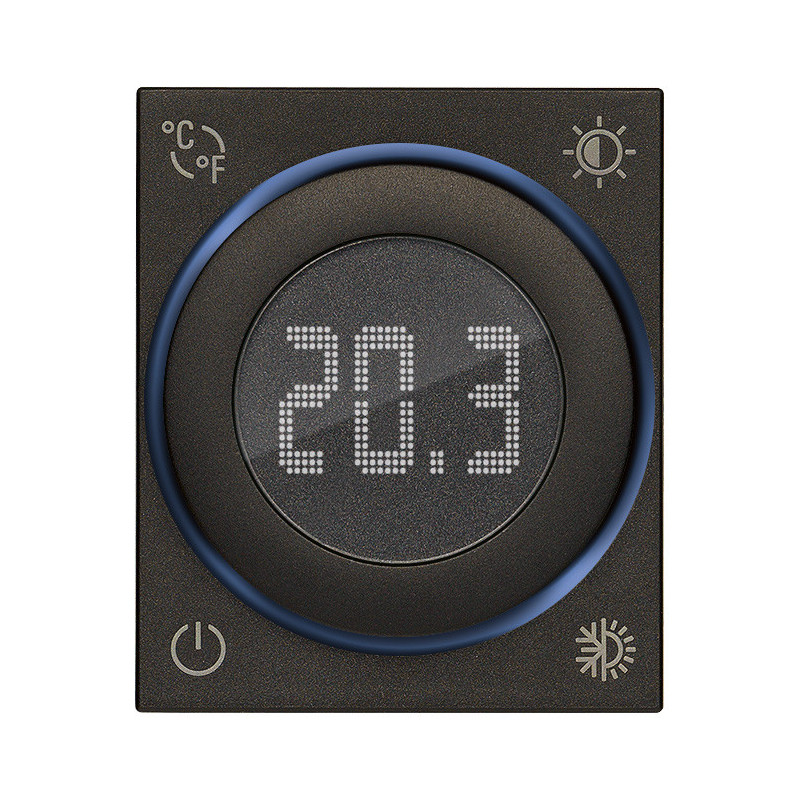 Termostato rotella IoT 2M nero - Vimar 30810.G