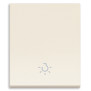 Tasto 2M allineato simbolo luce canapa - Vimar 31000.2LC