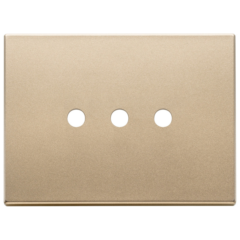Placca 3Mx3 Tondo oro satinato - Vimar 22683.RN.3.88