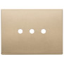 Placca 3Mx3 Tondo oro satinato - Vimar 22683.RN.3.88