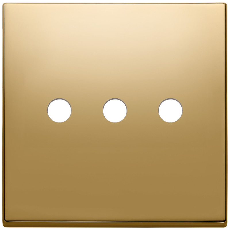 Placca 3Mx3 BS Tondo oro - Vimar 22685.RN.3.82