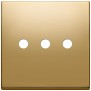 Placca 3Mx3 BS Tondo oro - Vimar 22685.RN.3.82