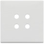 Placca 2Mx4 Tondo bianco matt - Vimar 22692.RN.01