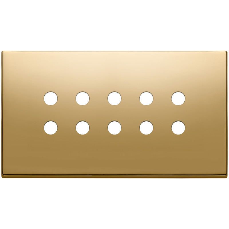 Placca 5Mx10 BS Tondo oro - Vimar 22699.RN.82