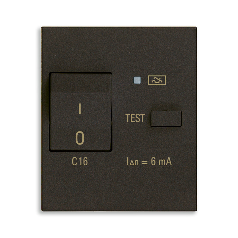 Interruttore MT Diff.1P+N C16 6mA nero - Vimar 30411.166G