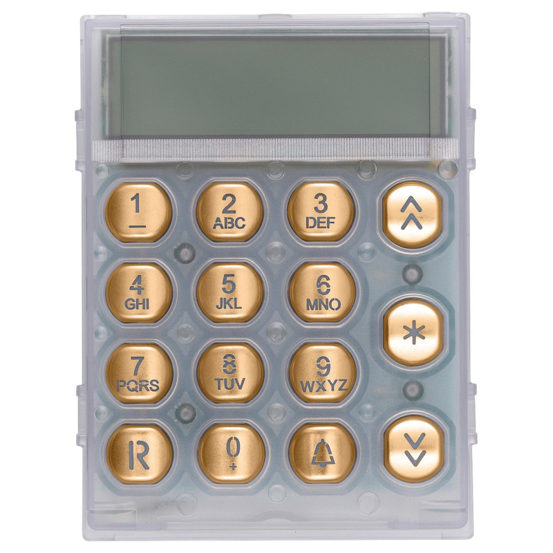 Tastiera flat oro con led bianchi - Vimar R291