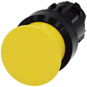 PULS. FUNGO GIALLO 30MM PLAST. - SIEMENS 3SU10001AD300AA0