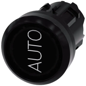 PULS. PIATTO LUM.NERO SCRITTA AUTO - SIEMENS 3SU10010AB100AQ0