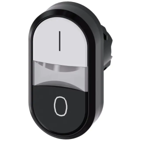 PULS.LUM.DOPPIO PIATTO BIANCO-NERO I-O - SIEMENS 3SU10013AB610AK0