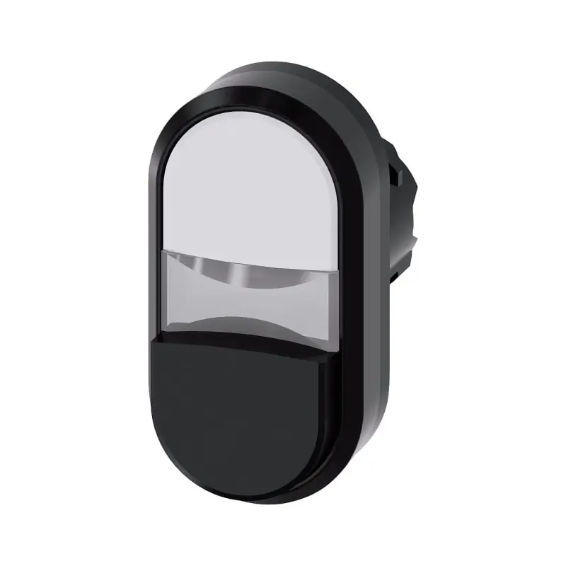 PULS.LUM.DOPPIO PIATTO BIANCO-SPORG.NERO - SIEMENS 3SU10013BB610AA0