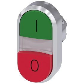 PULS. DOPPIO PIATT VERDE-SPORG ROSSO I-O - SIEMENS 3SU10503BB420AK0