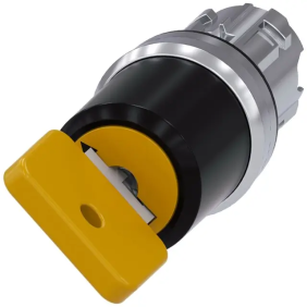 SEL.KEY 73033 GIALLO 2POS 0-I, 0+I - SIEMENS 3SU10504JF110AA0