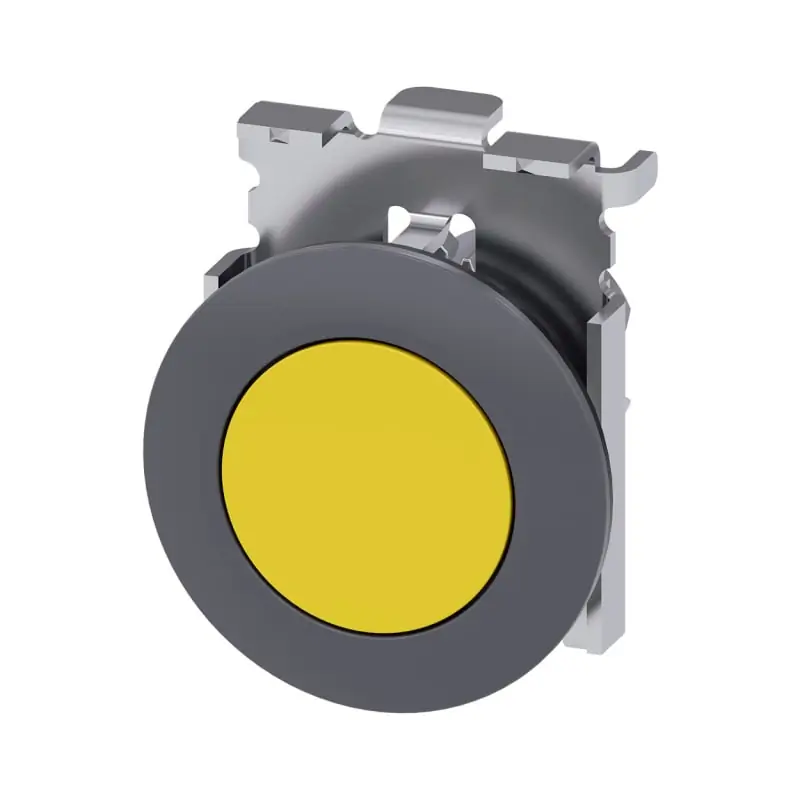 PULS. PIATTO GIALLO 30MM - SIEMENS 3SU10600JB300AA0