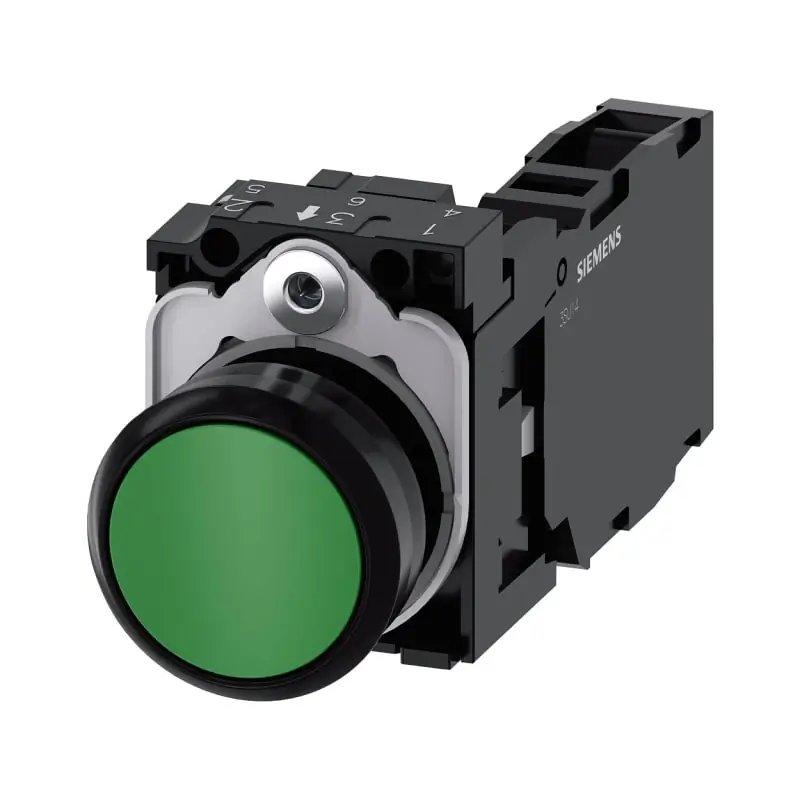 PULS. MOMENT.PLAST.VERDE 1NO+1NC VITE - SIEMENS 3SU11000AB401FA0