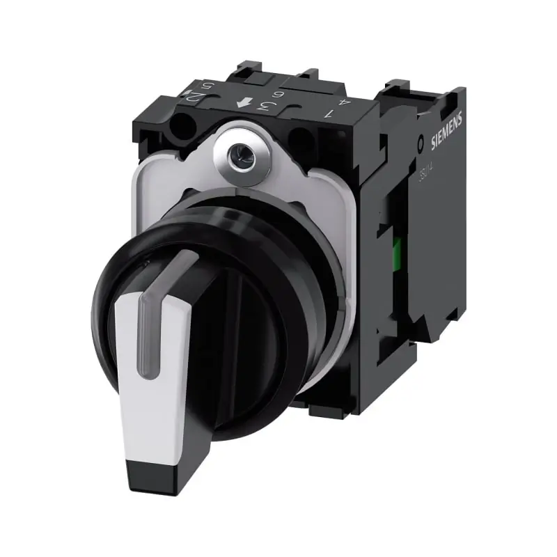 SEL.LUM.LEVA BIANC MANT.3POS.1NA,1NA - SIEMENS 3SU11002BL601NA0