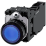 PULS.LUM.PLAST.BLU MOMENT 1NO+1NC LED24VE - SIEMENS 3SU11020AB501FA0