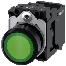 PULS.LUM.PIATTO VERDE MOLLA 110V AC 1NA - SIEMENS 3SU11030AB403BA0