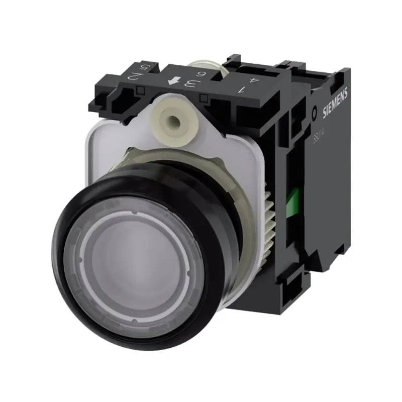 PULS.LUM.PIATTO TRASP.LED 230V AC 1NA - SIEMENS 3SU11060AB701BA0