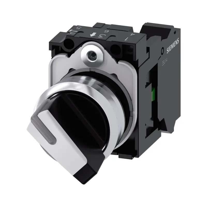 SEL.LUM.LEVA BIANCO MANT.2POS.MOLLA 1NA - SIEMENS 3SU11502BF603BA0