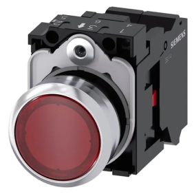 PULS.LUM.PIATTO ROSSO MOLLA 110V AC 1NC - SIEMENS 3SU11530AB203CA0